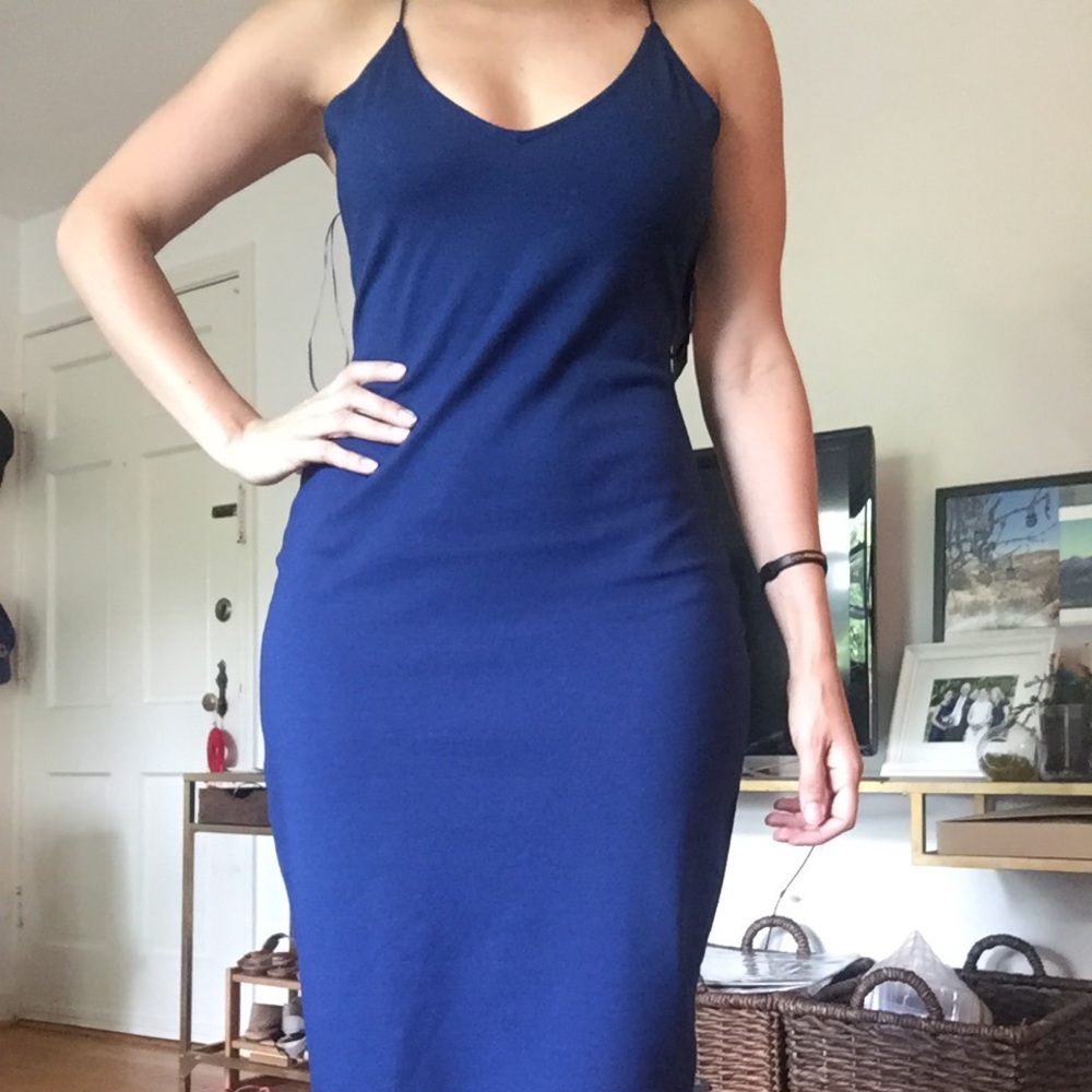 Blue Cocktail Dress -Fresh Press Clothing